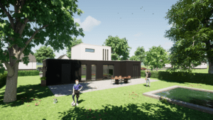 01a Achterkant woningtype D1