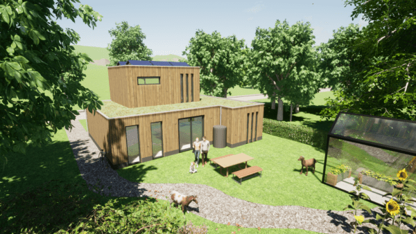 Woningtype ECO 2 achteraanzicht
