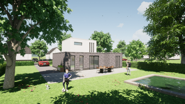 02a Achterkant woningtype D2